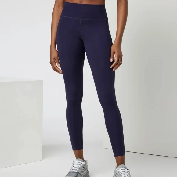 VUORI Stride Running Workout Leggings Dark Purple XS High Rise - Picture 1 of 11